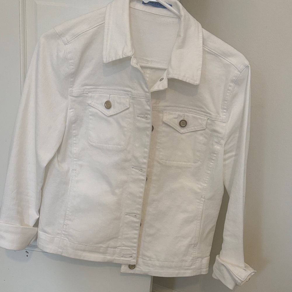 J McLaughlin White Denim Jacket